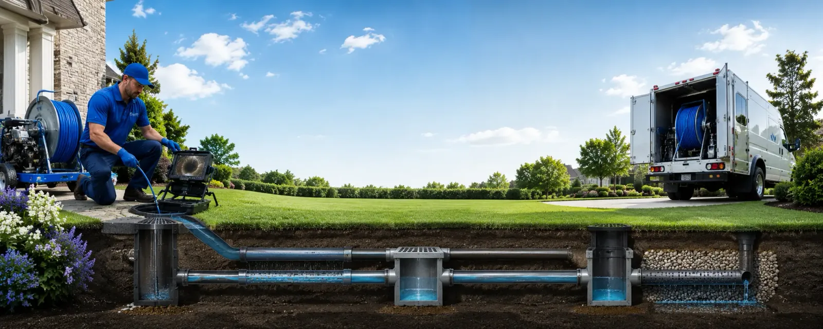 Outdoor drain cleaning information for Sparrow Bush, NY